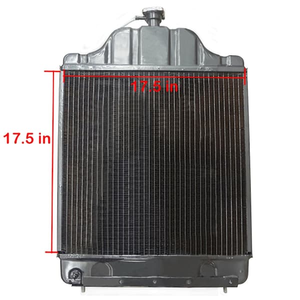 Aftermarket Radiator with 3 Rows Fits Case Backhoe 480C D89104 - main